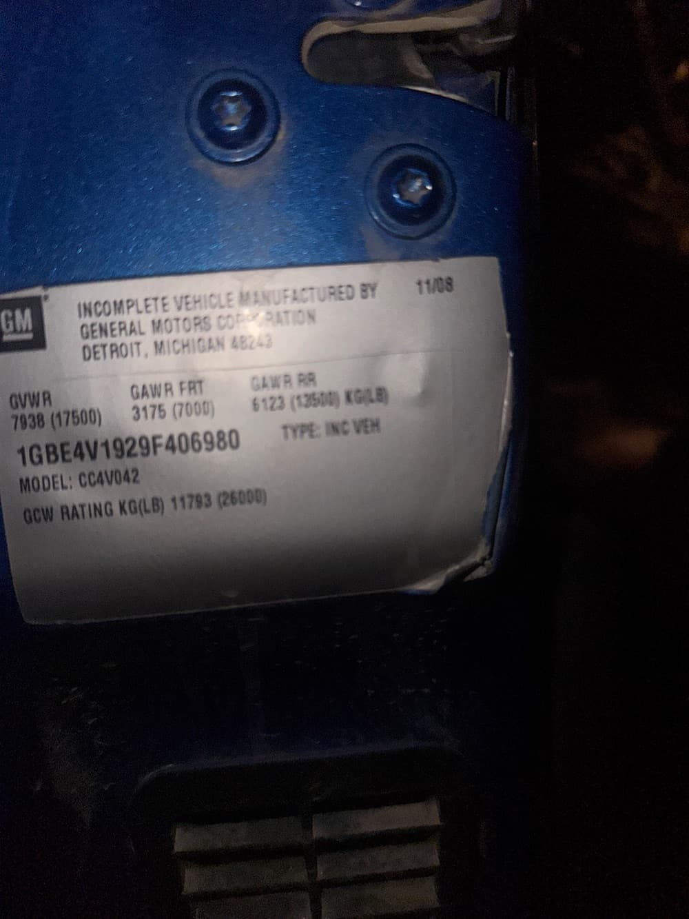 2009 Chevrolet C4500 bus