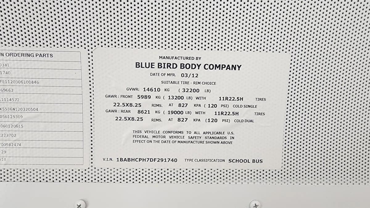 2013 Blue Bird All American 71P FE - Image 25