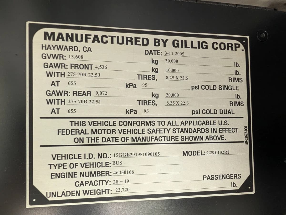 2005 Gillig Low Floor 28FT Transit - Image 31
